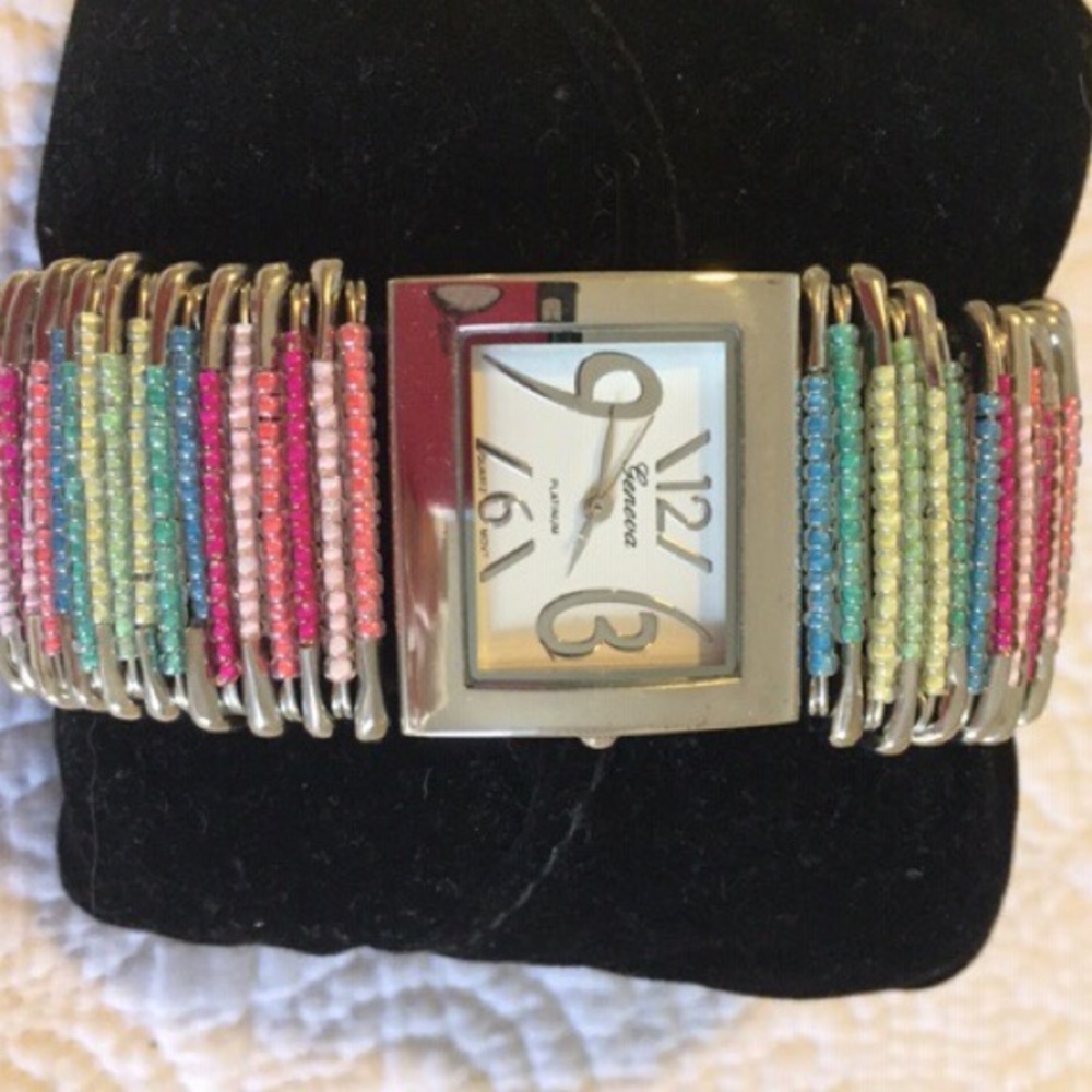 NEW Multi-colored safety pin watch
